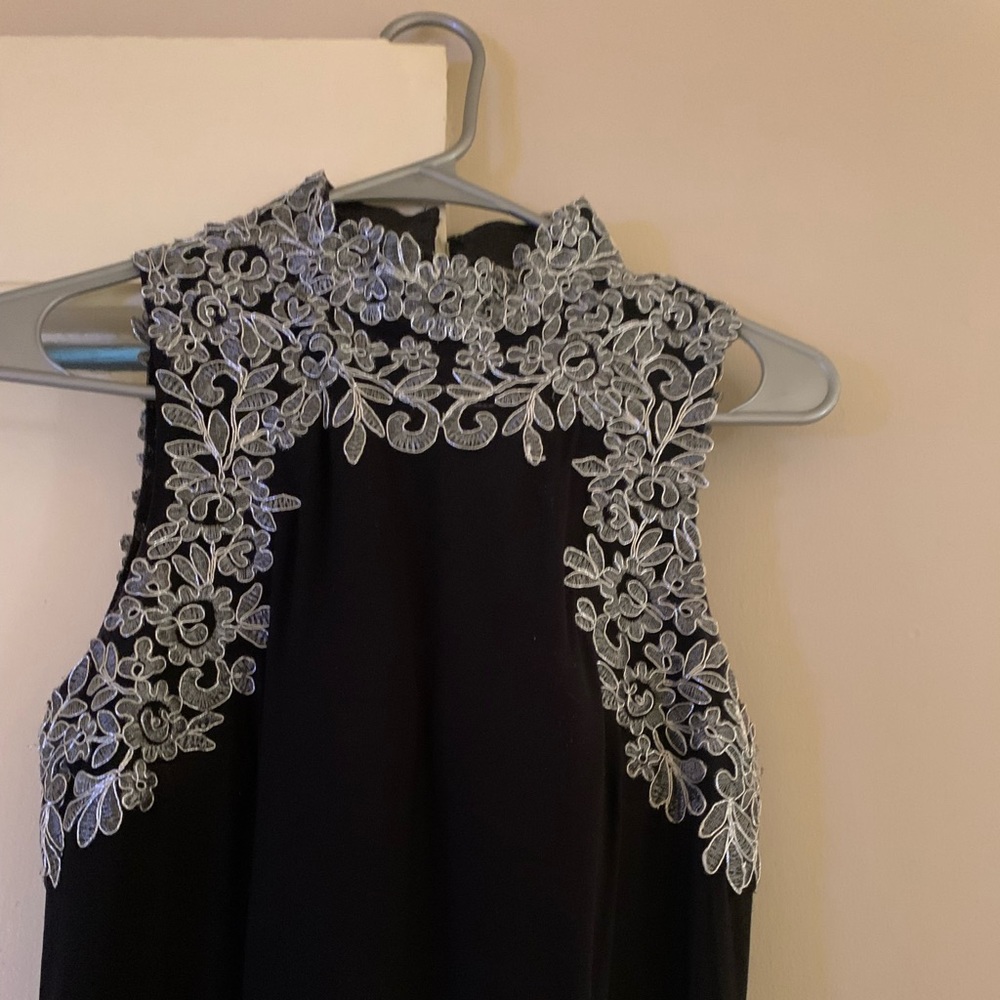Black and Silver sequined elegant dress